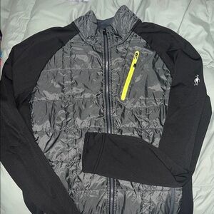 Smartwool Performance Jacket Black and Gray Hybrid Design